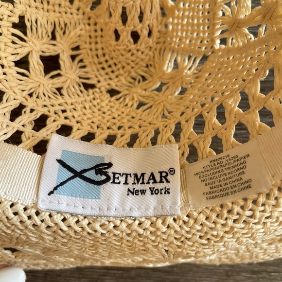 Betmar Cream Crochet Sun Hat - Picture 5 of 5